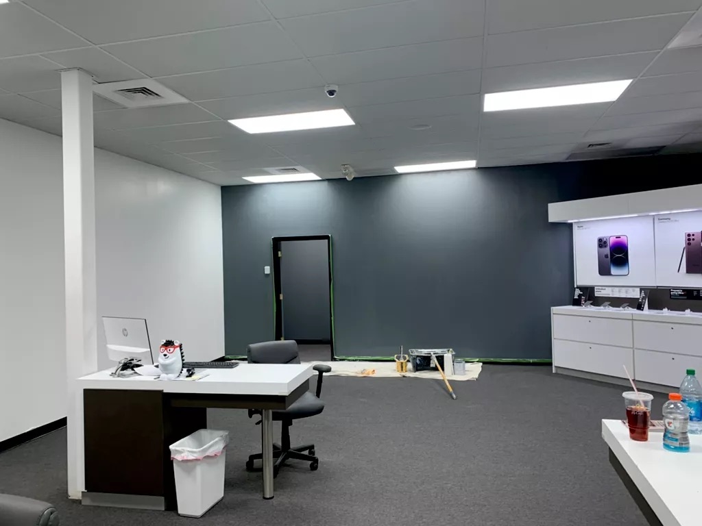 Commercial painting project in Carrboro, NC