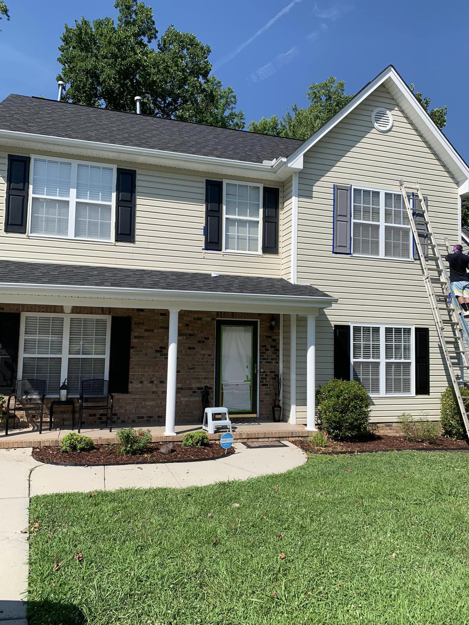 Exterior painting project in Carrboro, NC